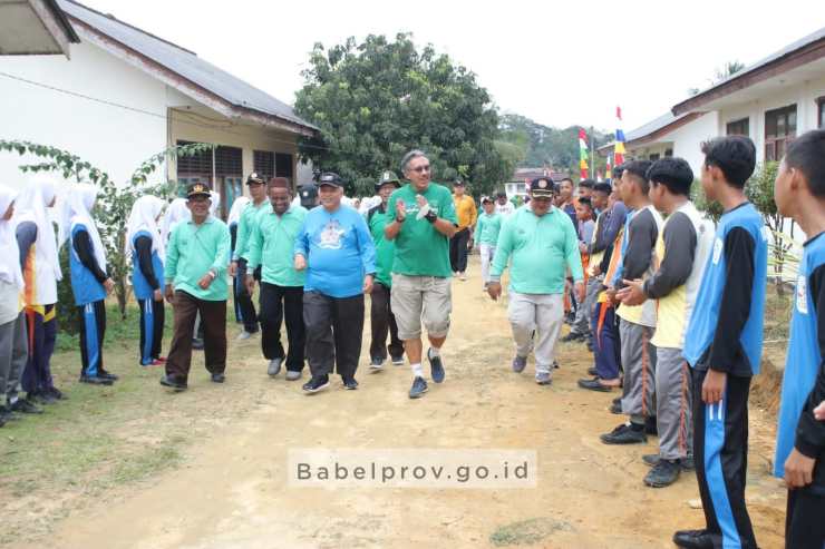 Program Hijau Biru Babelku Sambangi SMP Negeri 1 Parittiga